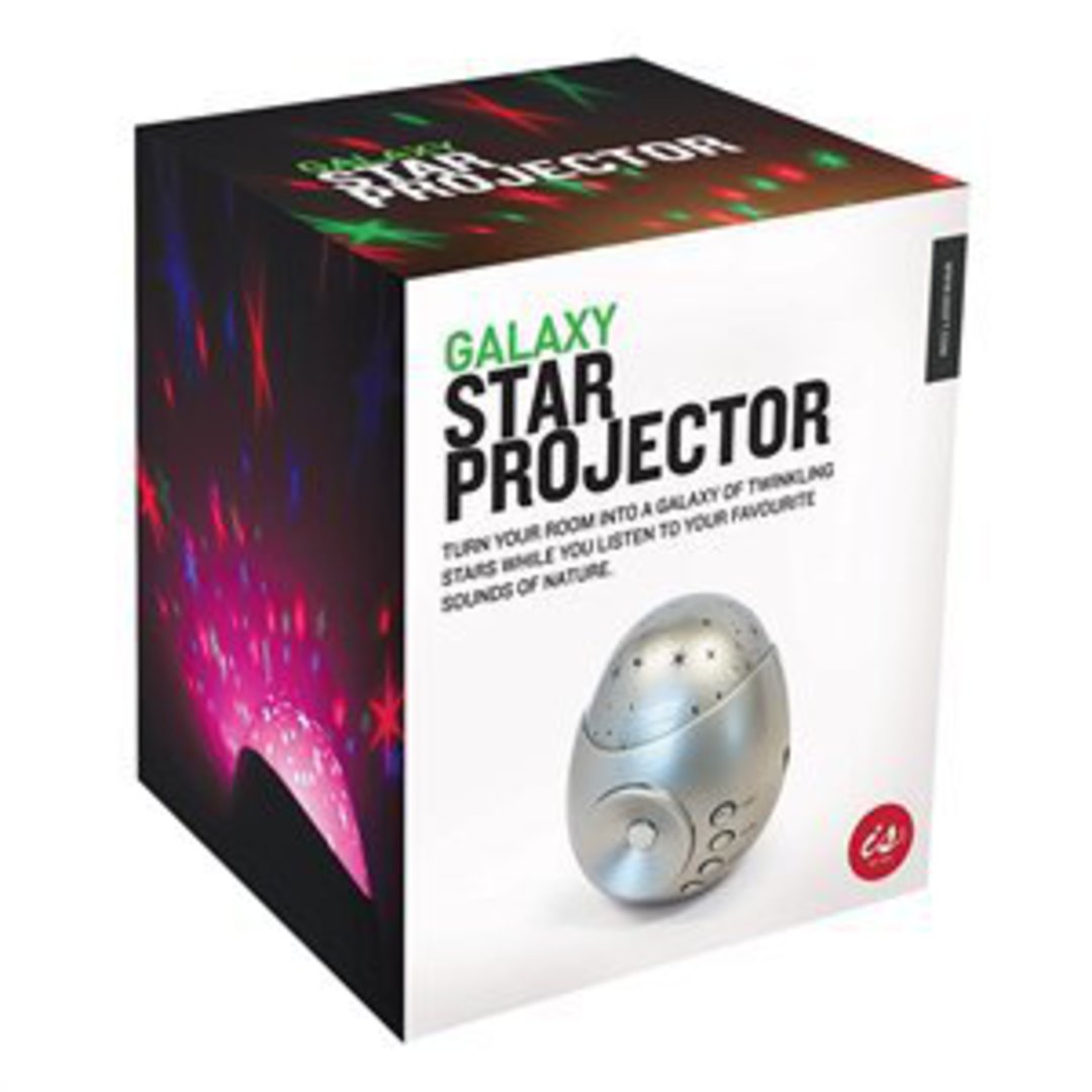 Galaxy Star Projector - Sound Machine - Silver image 0